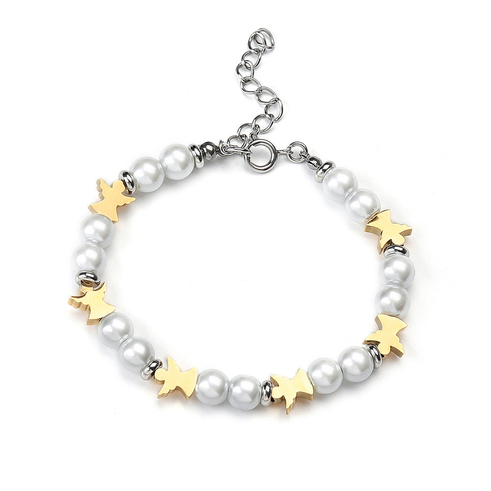 Discover the Beauty of Angel-inspired Pearl Bracelet