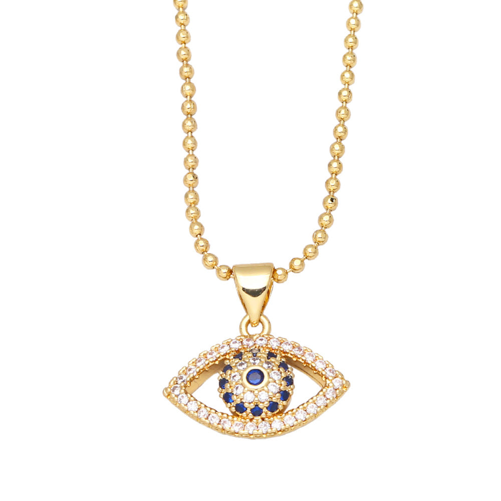 Iced Evil Eye Pendant 