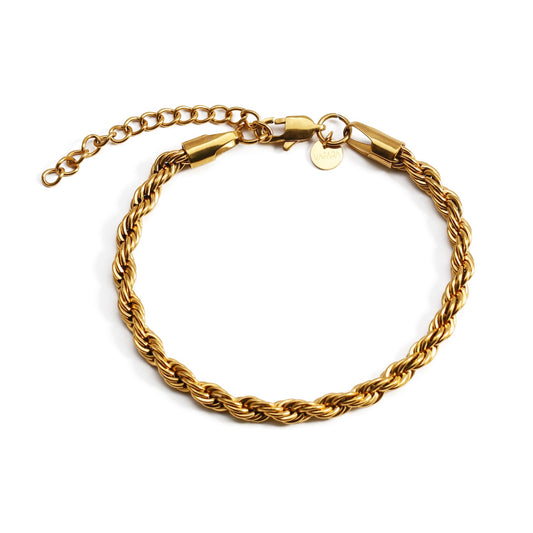 Rope Bracelet Gold (5mm)