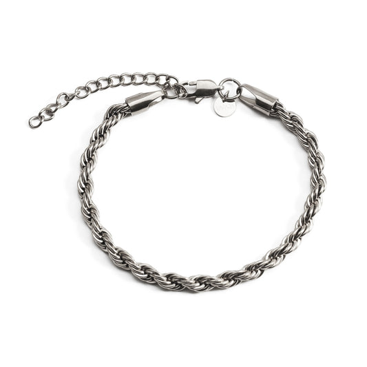 Rope Bracelet Silver (5mm)