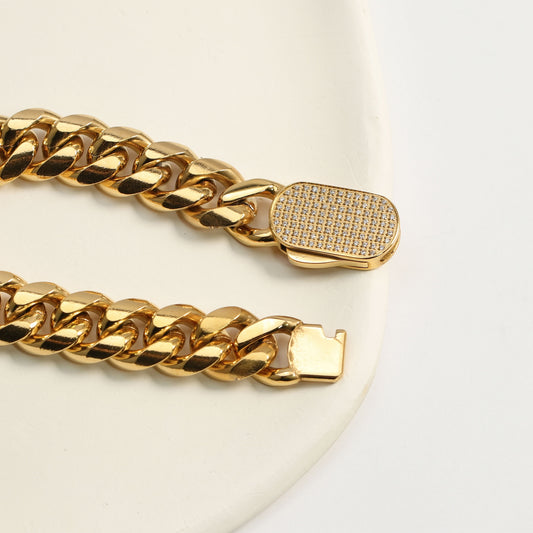 Cuban Link Bracelet Gold (12mm)