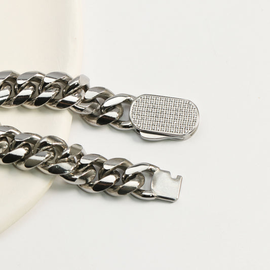 Cuban Link Chain Silver (8mm)