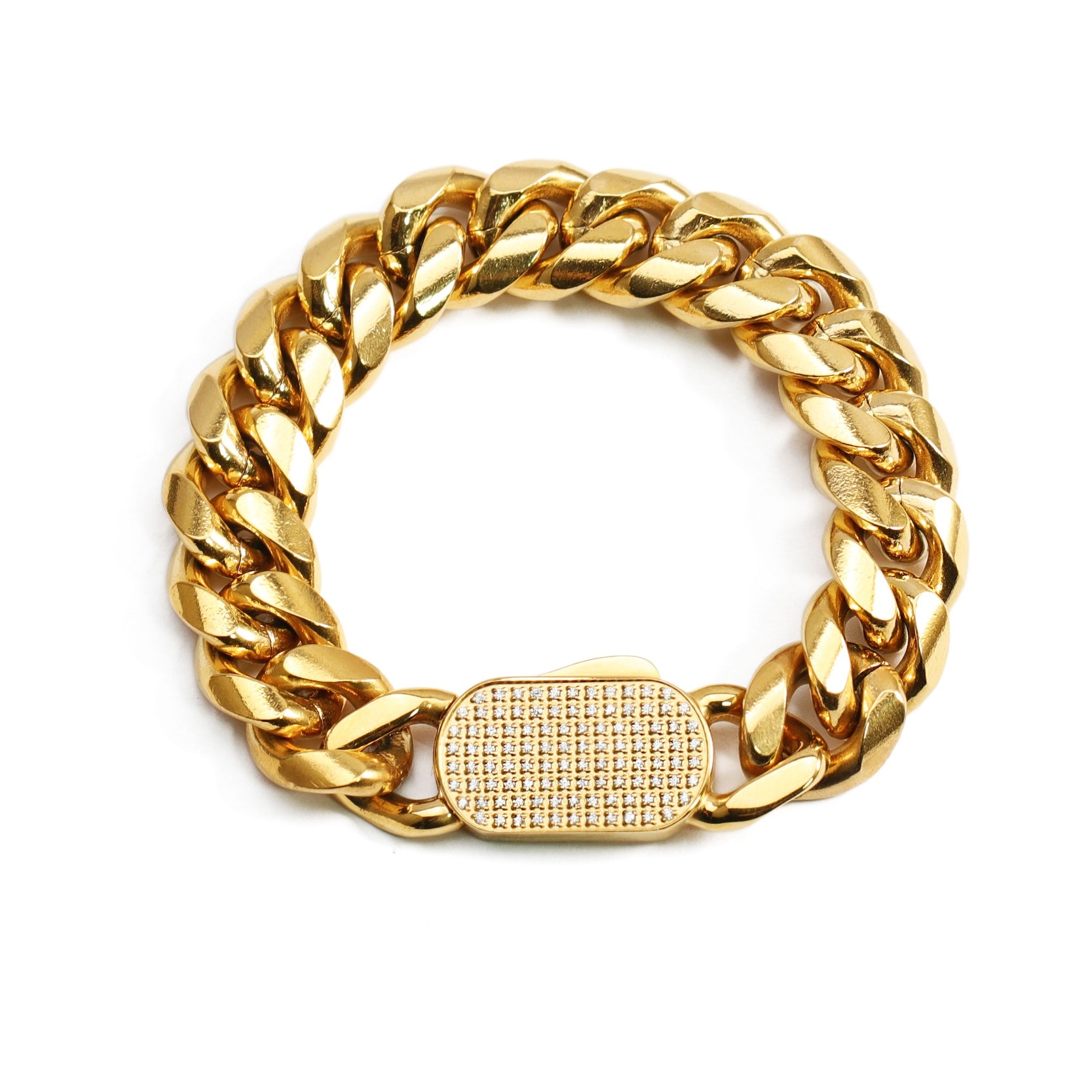 Cuban Link Bracelet Gold (12mm)