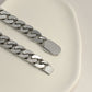 Iced Cuban Link Bracelet Silver (12mm)