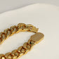 Iced Cuban Link Bracelet Gold (12mm)