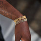 Iced Cuban Link Bracelet Gold (12mm)