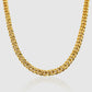 Half Iced Cuban Link Chain Gold (12mm) 