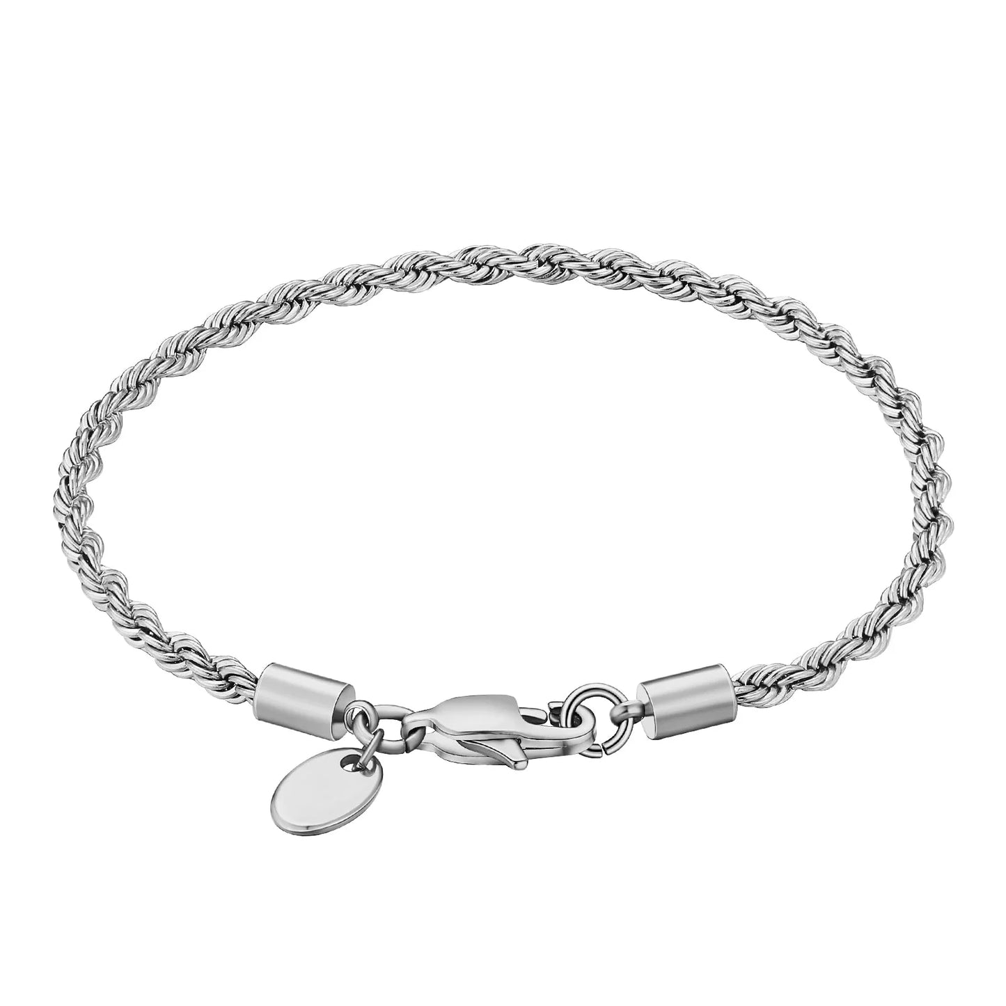 Rope Bracelet Silver (5mm)