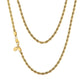 Rope Chain Gold (3mm)