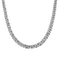 Semi Iced Cuban Link Chain Silver (8mm)